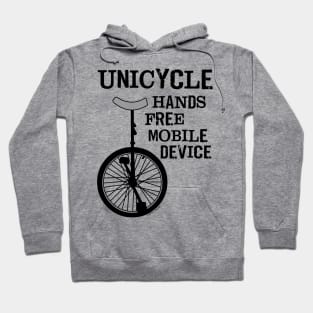 Unicycle Mobile Device Bold Hoodie